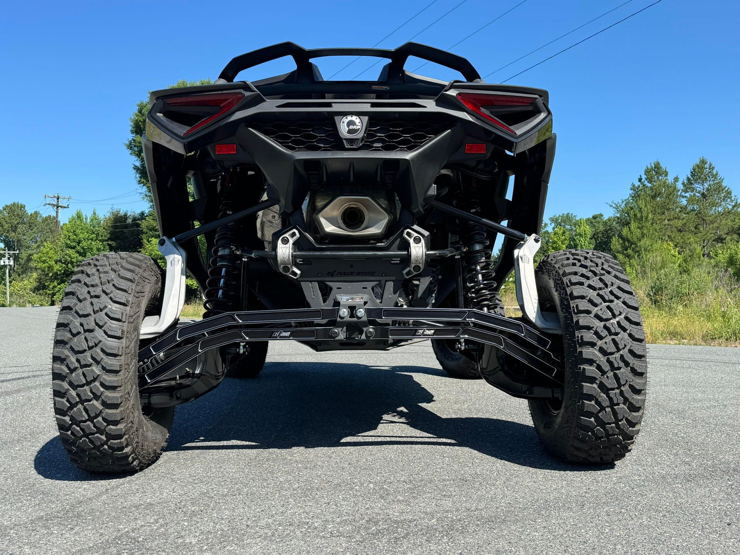 Maverick R Pro Rock High Clearance Billet Radius Rod Kit for use with Double E Rear Sway Bar